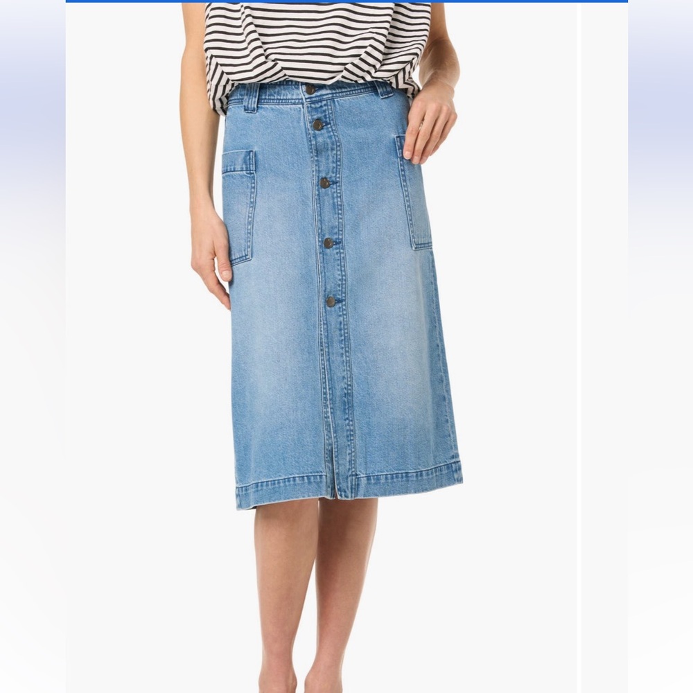 Joe’s Jeans Blue Denim Midi Skirt